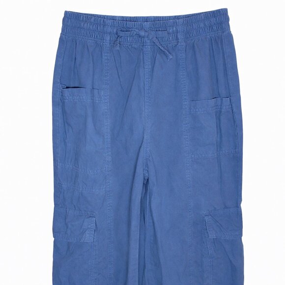 Aerie Navy Blue ‘Go-For-It’ 100% Cotton High-Waist Cargo Pants | Size Small - Picture 4 of 10